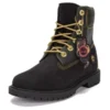 6-Inch-Stiefel zum Mondneujahr „Schwarz Nubuck“