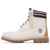 6-Inch Wasserdichter Stiefel „Weiß-Orange“