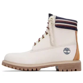 6-Inch Wasserdichter Stiefel „Weiß-Orange“