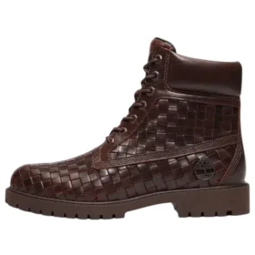 6-Zoll-Premium-Stiefel „Woven Dark Brown“