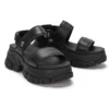 Adley Way Riemchensandalen „Schwarz“