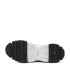 Adley Way Sneaker „Weißes Nubuk und Grau“