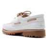 Authentische handgenähte Schuhe „White Full Grain“
