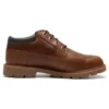 Basic Leder-Oxford-Schuhe, mit Imprägniermittel „Braun“