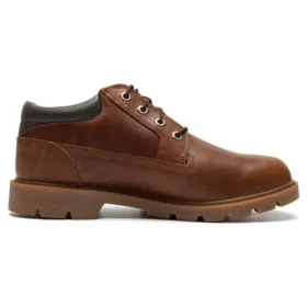 Basic Leder-Oxford-Schuhe, mit Imprägniermittel „Braun“