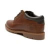 Basic Leder-Oxford-Schuhe, mit Imprägniermittel „Braun“