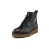 Bluebell Lane Schnürstiefelette Modischer Stiefel mit geschlossener Spitze „Burgundy“
