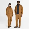 Bomberjacke mit Kapuze aus gewaschenem Duck-Canvas