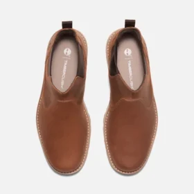 Britton Road Mid Chelsea-Stiefel für Herren – Rostfarbenes Vollnarbenleder
