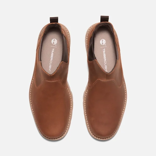 Britton Road Mid Chelsea-Stiefel für Herren – Rostfarbenes Vollnarbenleder Britton Road Mid Chelsea-Stiefel für Herren – Rostfarbenes Vollnarbenleder