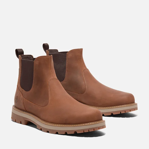 Britton Road Mid Chelsea-Stiefel für Herren – Rostfarbenes Vollnarbenleder Britton Road Mid Chelsea-Stiefel für Herren – Rostfarbenes Vollnarbenleder