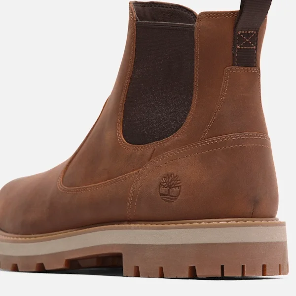 Britton Road Mid Chelsea-Stiefel für Herren – Rostfarbenes Vollnarbenleder Britton Road Mid Chelsea-Stiefel für Herren – Rostfarbenes Vollnarbenleder