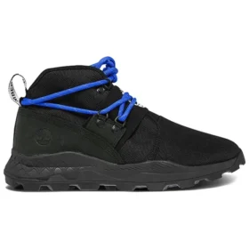 Brooklyn Chukka-Schuhe aus Leder und Stoff in breiter Passform „Schwarz Ripstop“