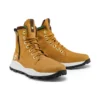 Brooklyn Side Zip Sneaker Wide Fit Stiefel „Weizenfarbenes Nubukleder mit Camouflage“