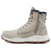 Brooklyn Side Zip Stiefel „Beige Nubuck“