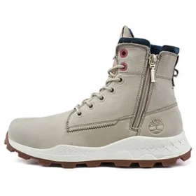 Brooklyn Side Zip Stiefel „Beige Nubuck“