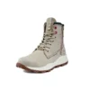 Brooklyn Side Zip Wide Fit Stiefel „Beige Nubuck“