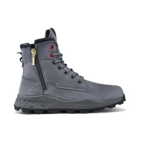 Brooklyn Side Zip Stiefel „Medium Grey Nubuck“