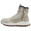 Brooklyn Side Zip Wide Fit Stiefel „Beige Nubuck“