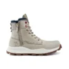 Brooklyn Side Zip Wide Fit Stiefel „Beige Nubuck“