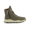 Brooklyn Side Zip Wide Fit Stiefel „Dark Braun“