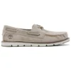 Camden Falls Suede Boat White
