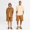 Carpenter-Shorts aus gewaschenem Duck-Canvas