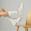 Damen Nellie Chukka Double Wasserdichter Stiefel „Grau-Rosa“