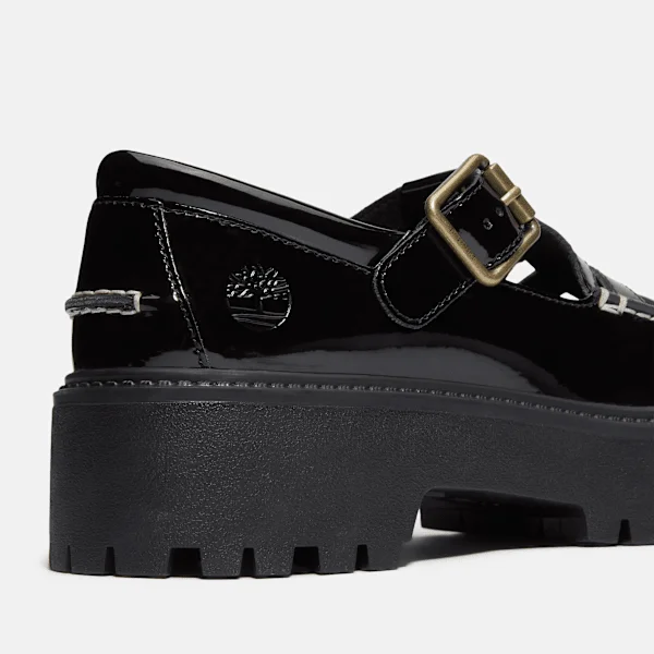 Damen-Plateauschuh „Stone Street“ aus Lackleder mit Schnalle Damen-Plateauschuh „Stone Street“ aus Lackleder mit Schnalle