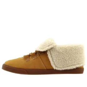 Dausette Fleece-Stiefel mit Umschlag „Braun“