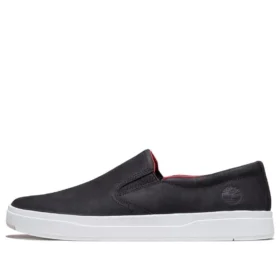 Davis Square Slip-Ons „Schwarz Nubuck“