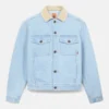 Denimjacke mit Cordkragen Denimjacke mit Cordkragen