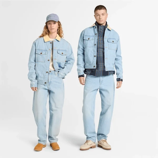 Denimjacke mit Cordkragen Denimjacke mit Cordkragen