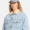 Denimjacke mit Cordkragen Denimjacke mit Cordkragen