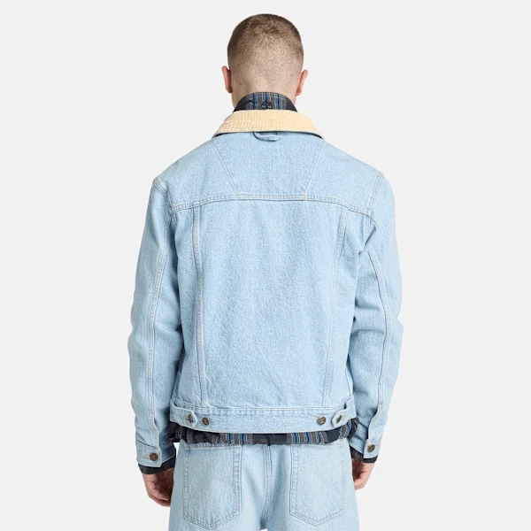 Denimjacke mit Cordkragen Denimjacke mit Cordkragen