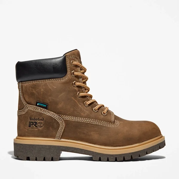 Direkt befestigte Arbeitsstiefel mit Stahlkappe für Damen – Kaffeebraun Direkt befestigte Arbeitsstiefel mit Stahlkappe für Damen – Kaffeebraun