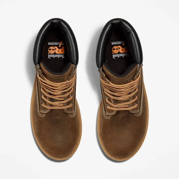 Direkt befestigte Arbeitsstiefel mit Stahlkappe für Damen – Kaffeebraun Direkt befestigte Arbeitsstiefel mit Stahlkappe für Damen – Kaffeebraun