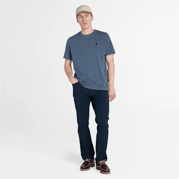 Dunstan River Kurzarm-T-Shirt für Herren, stückgefärbt Dunstan River Kurzarm-T-Shirt für Herren, stückgefärbt