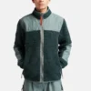 Earthkeepers by Raeburn High-Pile Wool Fleece Jacke „Balsam Green“