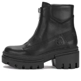 Everleigh Stiefel mit Frontreißverschluss „Schwarz Nubuck“