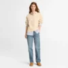 Gerade geschnittene Jeanshose für Damen Gerade geschnittene Jeanshose für Damen