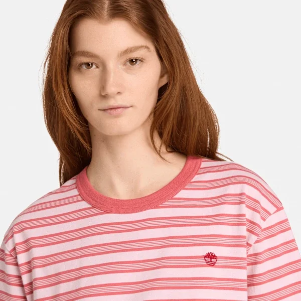 Gestreiftes Kurzarm-T-Shirt für Damen Gestreiftes Kurzarm-T-Shirt für Damen