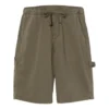 Gewaschene Heavy-Twill-Carpenter-Shorts „Olive Green“