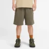 Gewaschene Heavy-Twill-Carpenter-Shorts „Olive Green“