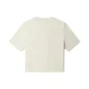 Grafik-Crop-T-Shirt „Weiß“