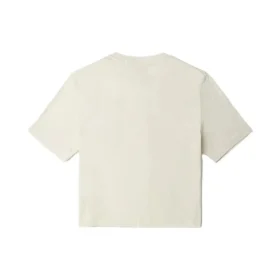 Grafik-Crop-T-Shirt „Weiß“