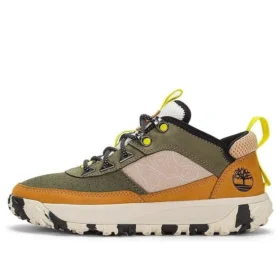 GreenStride Motion 6 Low Schuh „Weizenfarbenes Nubukleder mit Beige“