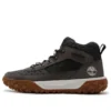 GreenStride Motion 6 Mid wasserdichte Stiefel aus Stoff und Leder „Schwarz“