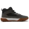 GreenStride Motion 6 Mid wasserdichte Stiefel aus Stoff und Leder „Schwarz“