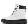 GreenStride Ray City wasserdichter Stiefel mit breiter Passform „Weißes Vollnarbenleder“